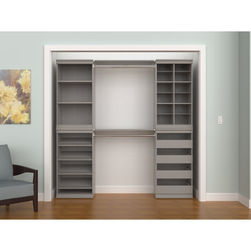Modular Storage 68.76" W 78" W Closet System & Reviews Birch Lane